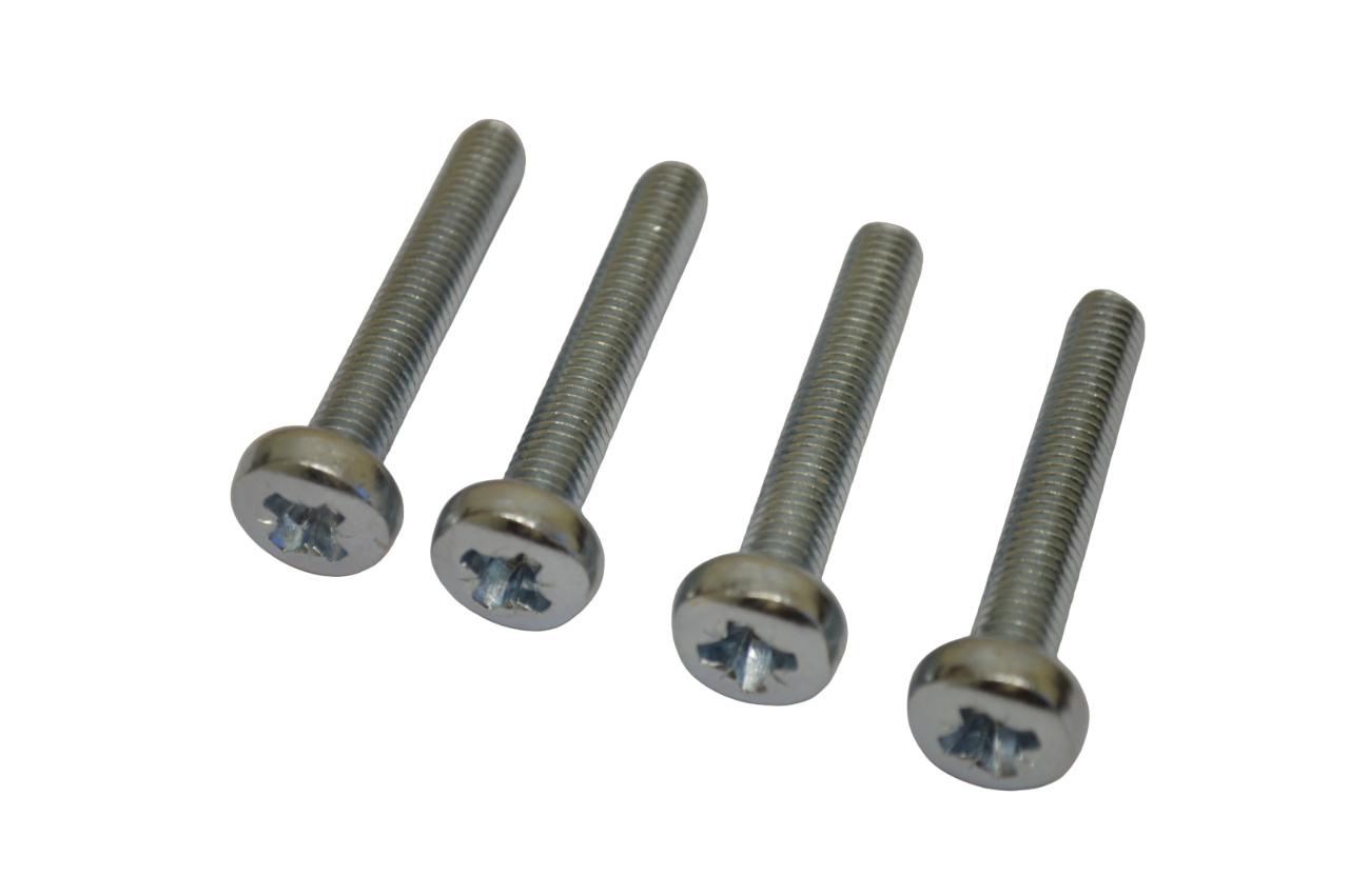 M8 (8mm) x 50mm Pan Head Bolts (Pack of 4)