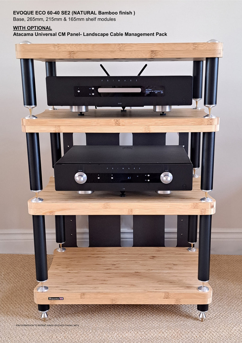 Award Winning Speaker stands, Hifi Racks, AV supports and Powercords.