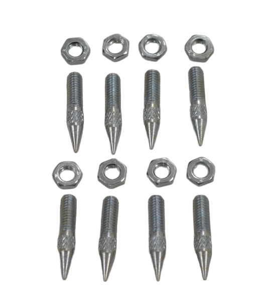 M8 (8mm) BZP Carpet Spikes (Set of 8)