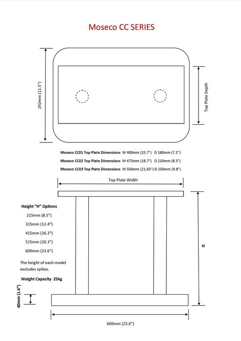 Moseco CC01 Centre Channel Speaker Stand