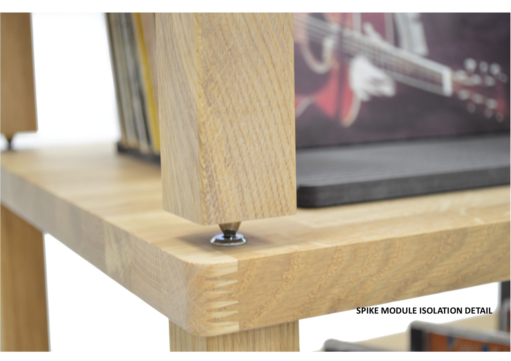 Apollo Podium 10 With Vinyl Storage (Natural Oak Finish)