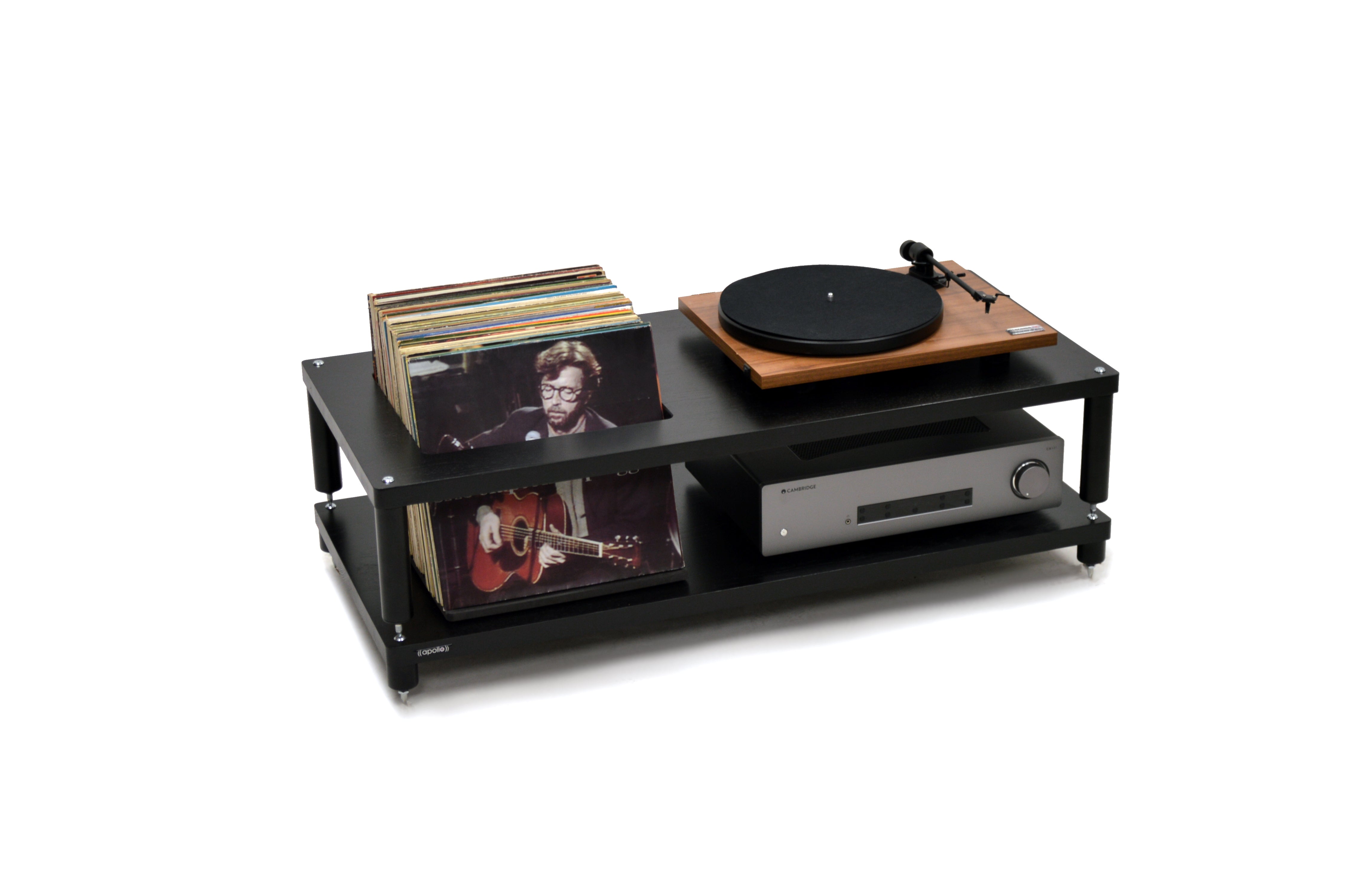 Apollo Storm 10 with Vinyl Storage (Premium Black Oak Finish)
