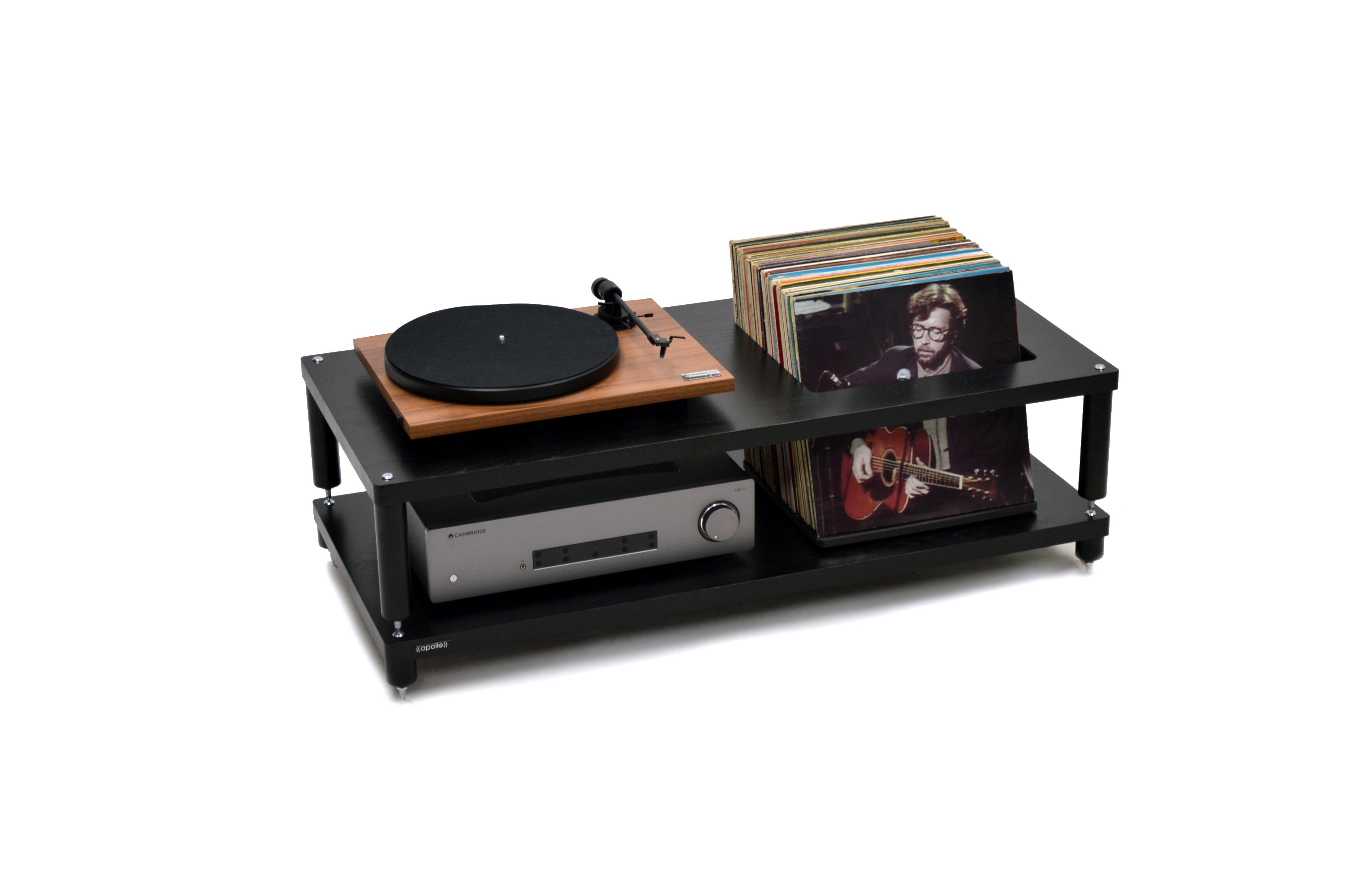 Apollo Storm 10 with Vinyl Storage (Premium Black Oak Finish)