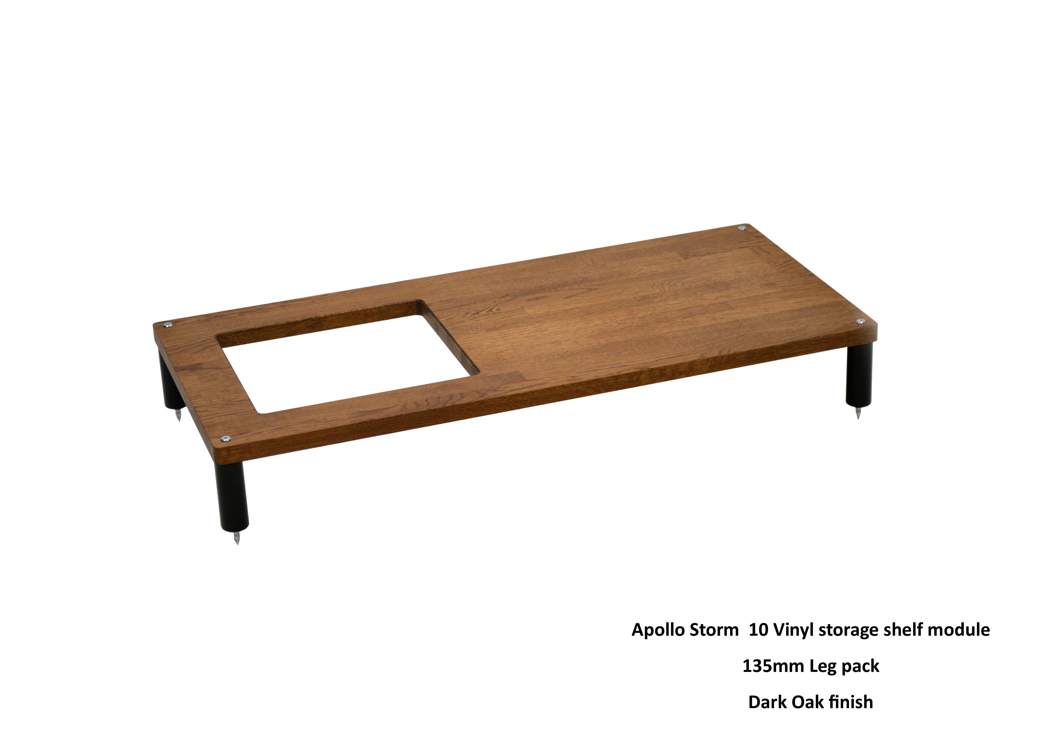 Apollo Storm 10 with Vinyl Storage (Dark Oak Finish)