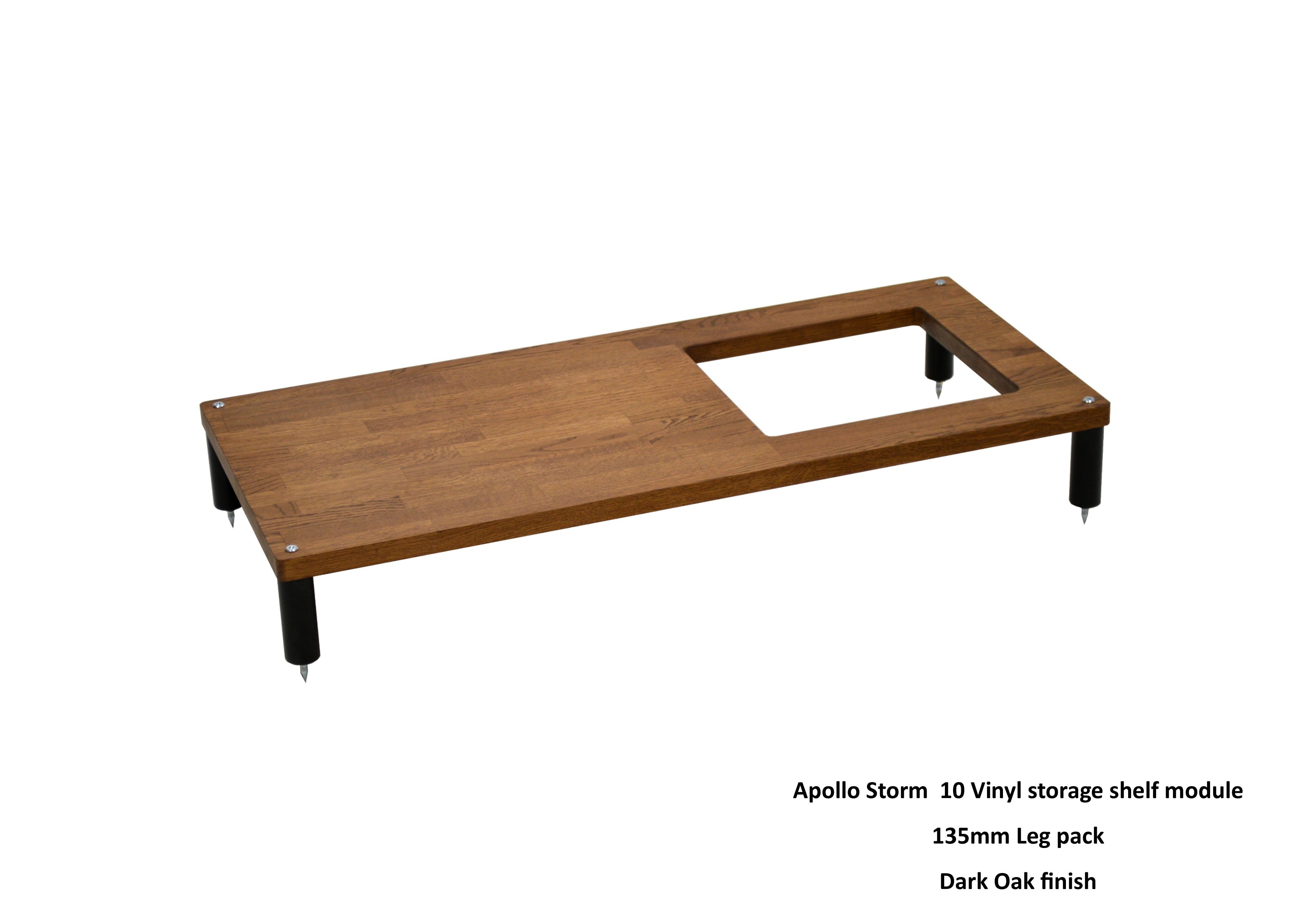 Apollo Storm 10 with Vinyl Storage (Dark Oak Finish)