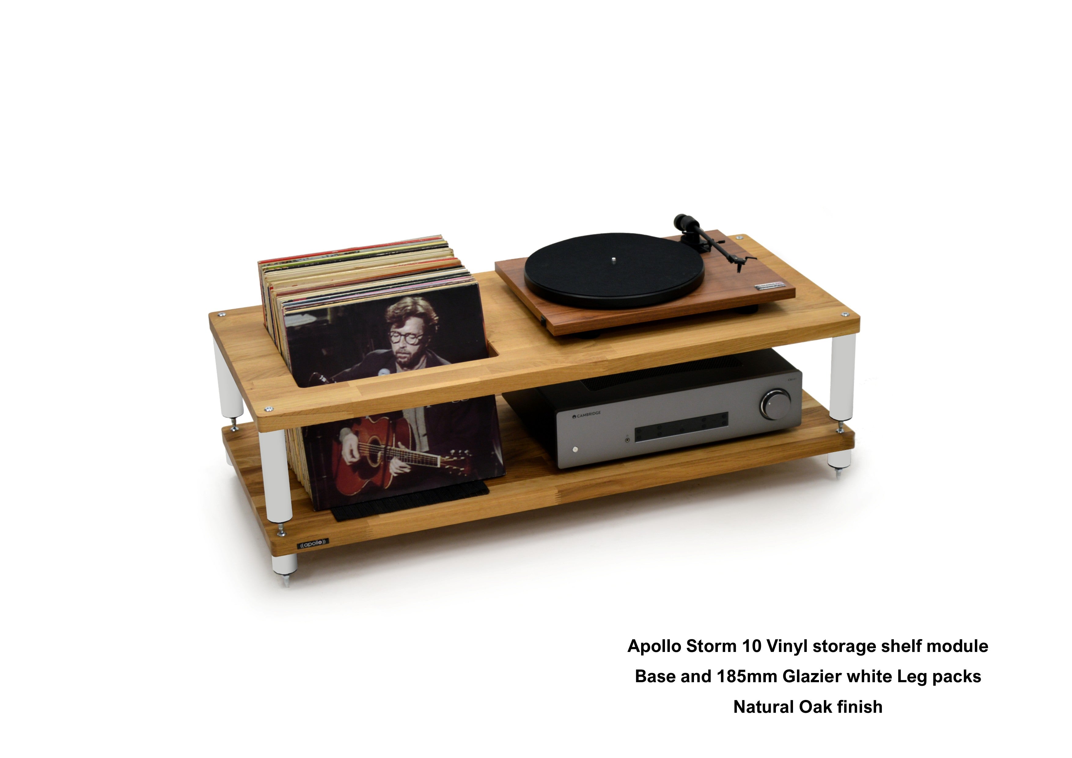 Apollo Storm 10 with Vinyl Storage (Natural Oak Finish)