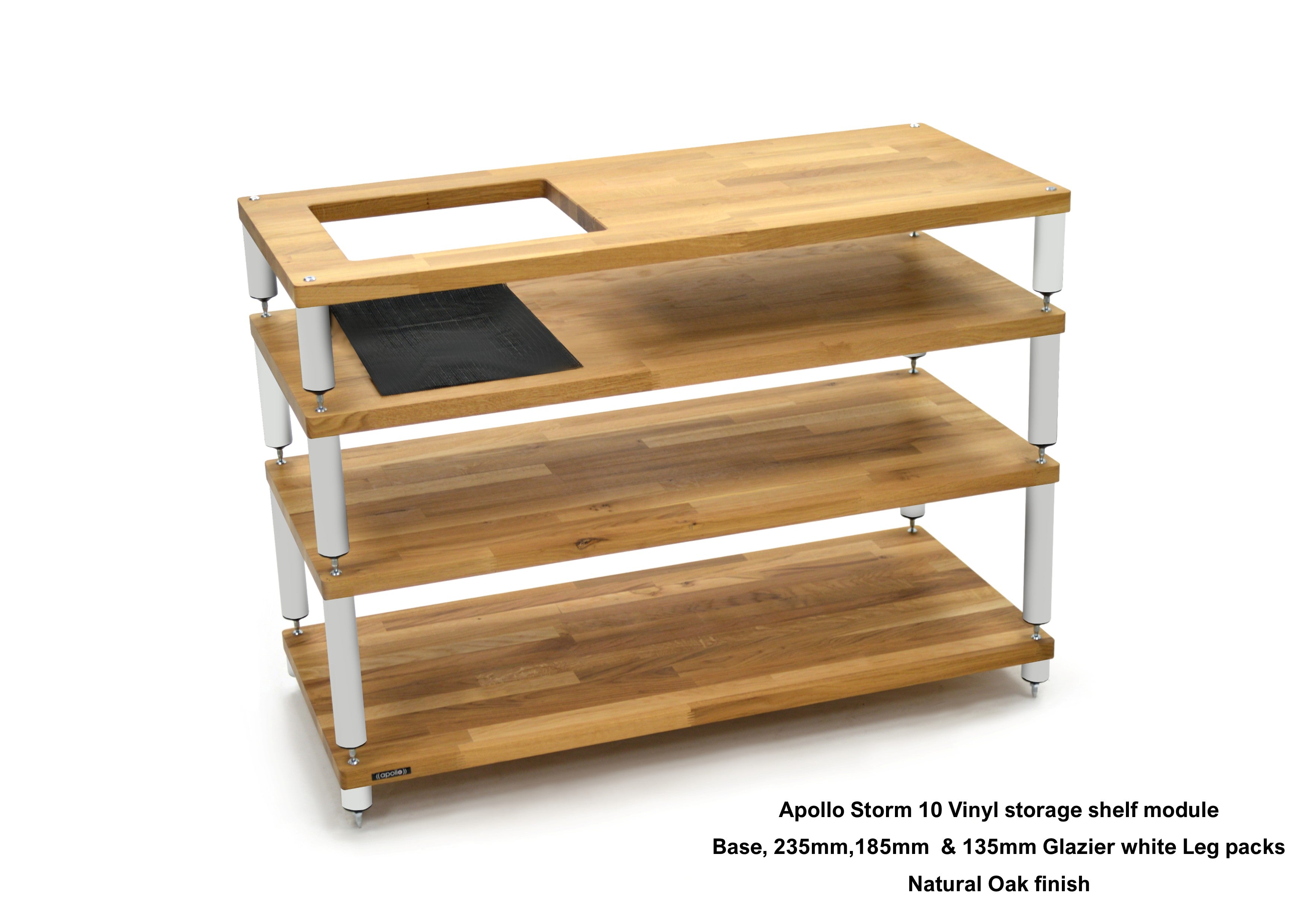 Apollo Storm 10 with Vinyl Storage (Natural Oak Finish)