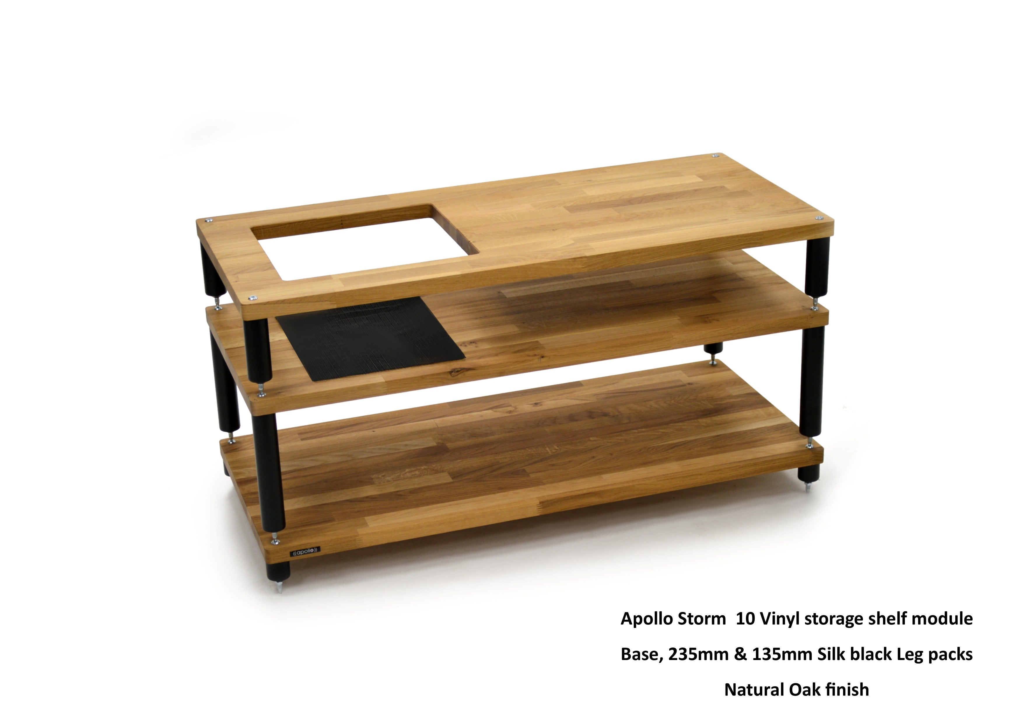 Apollo Storm 10 with Vinyl Storage (Natural Oak Finish)