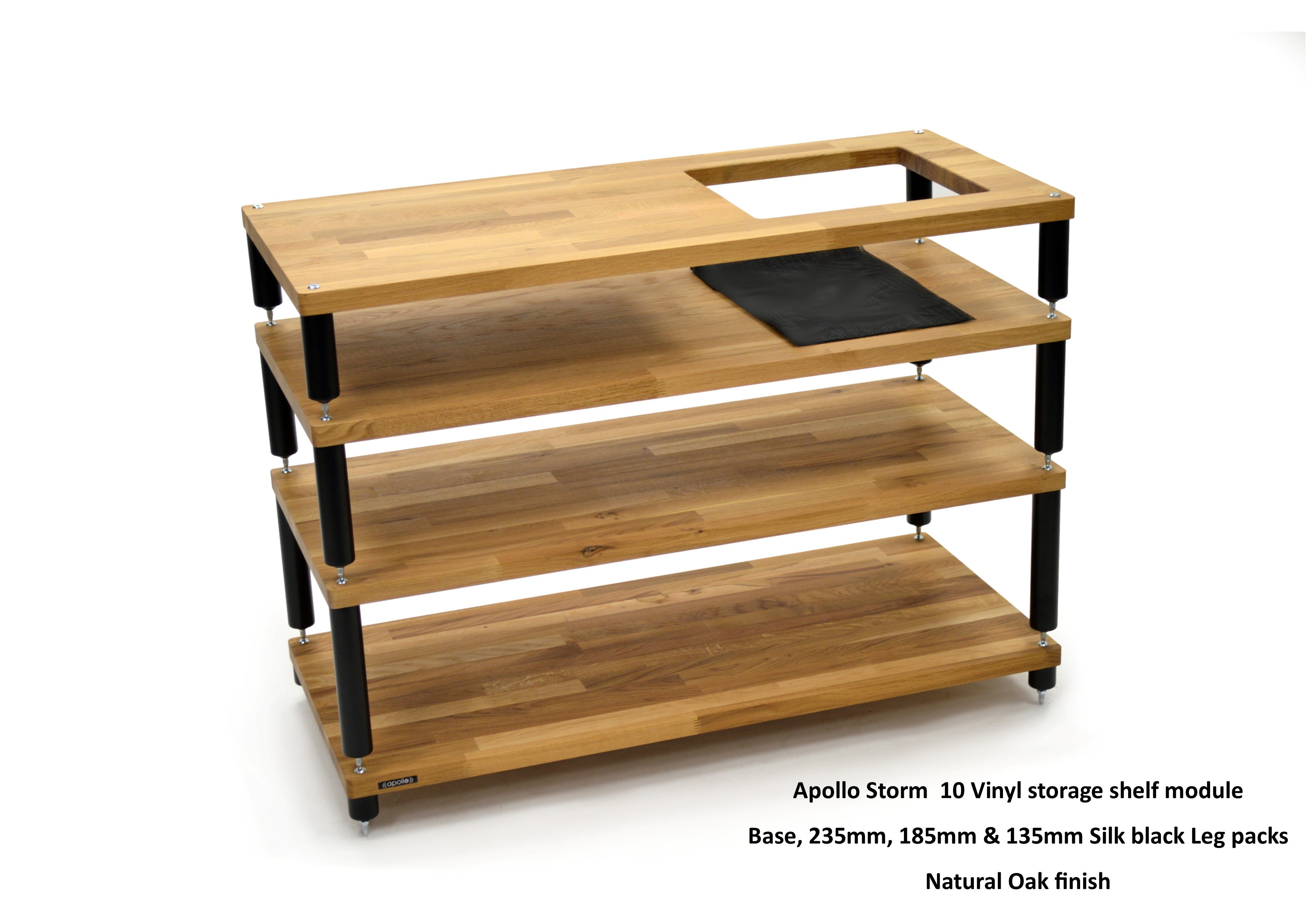 Apollo Storm 10 with Vinyl Storage (Natural Oak Finish)