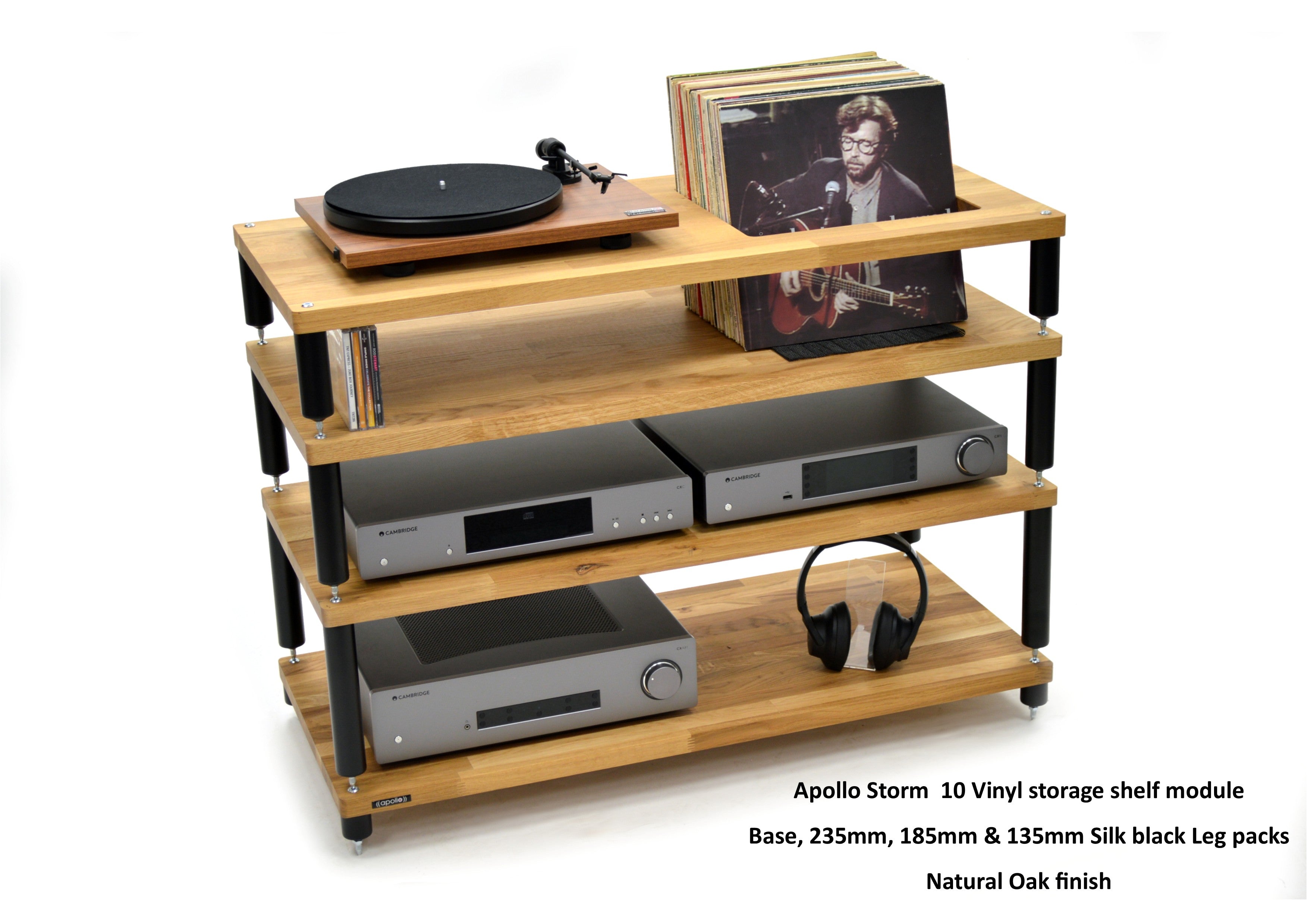 Apollo Storm 10 with Vinyl Storage (Natural Oak Finish)