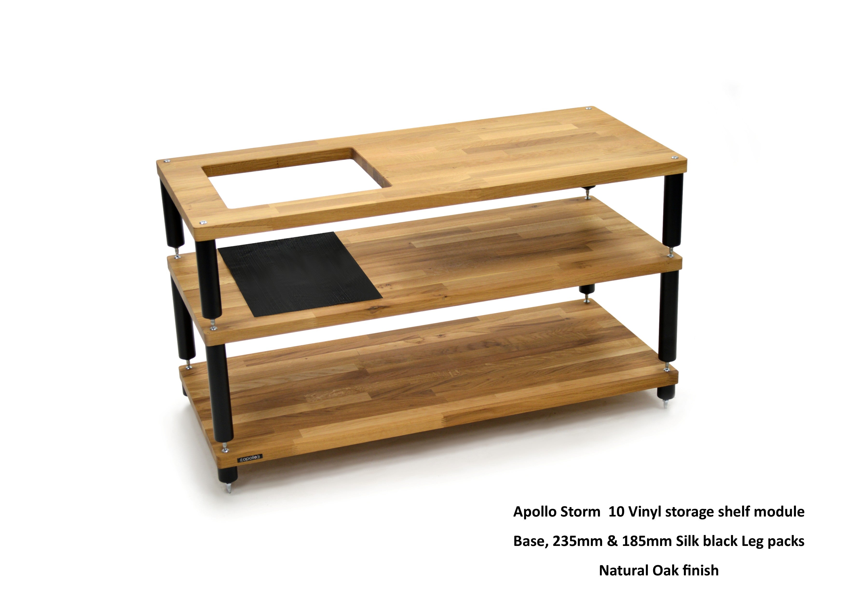 Apollo Storm 10 with Vinyl Storage (Natural Oak Finish)