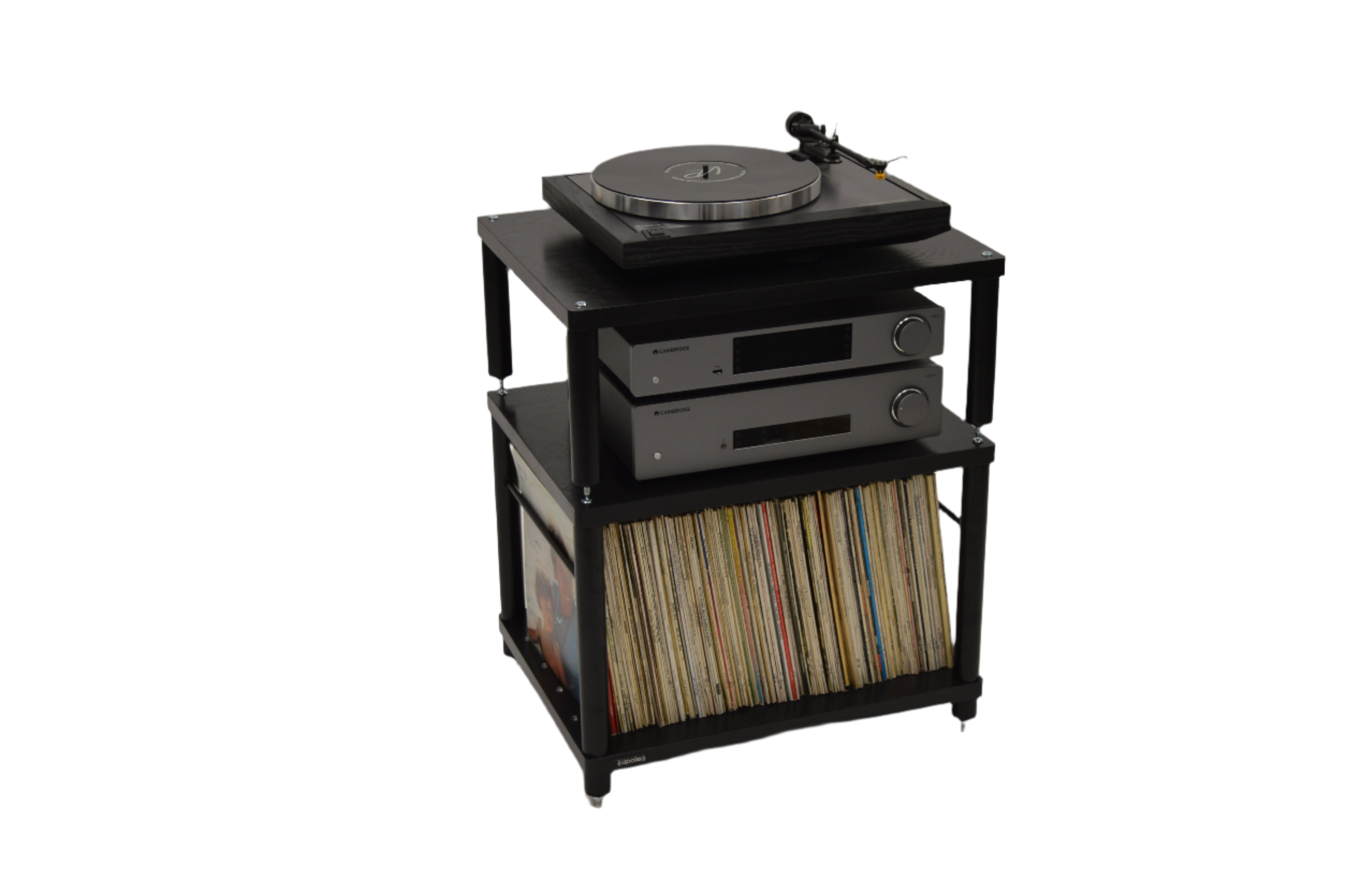 Apollo Storm 6 Two Shelf Vinyl Storage Module Premium Black Edition