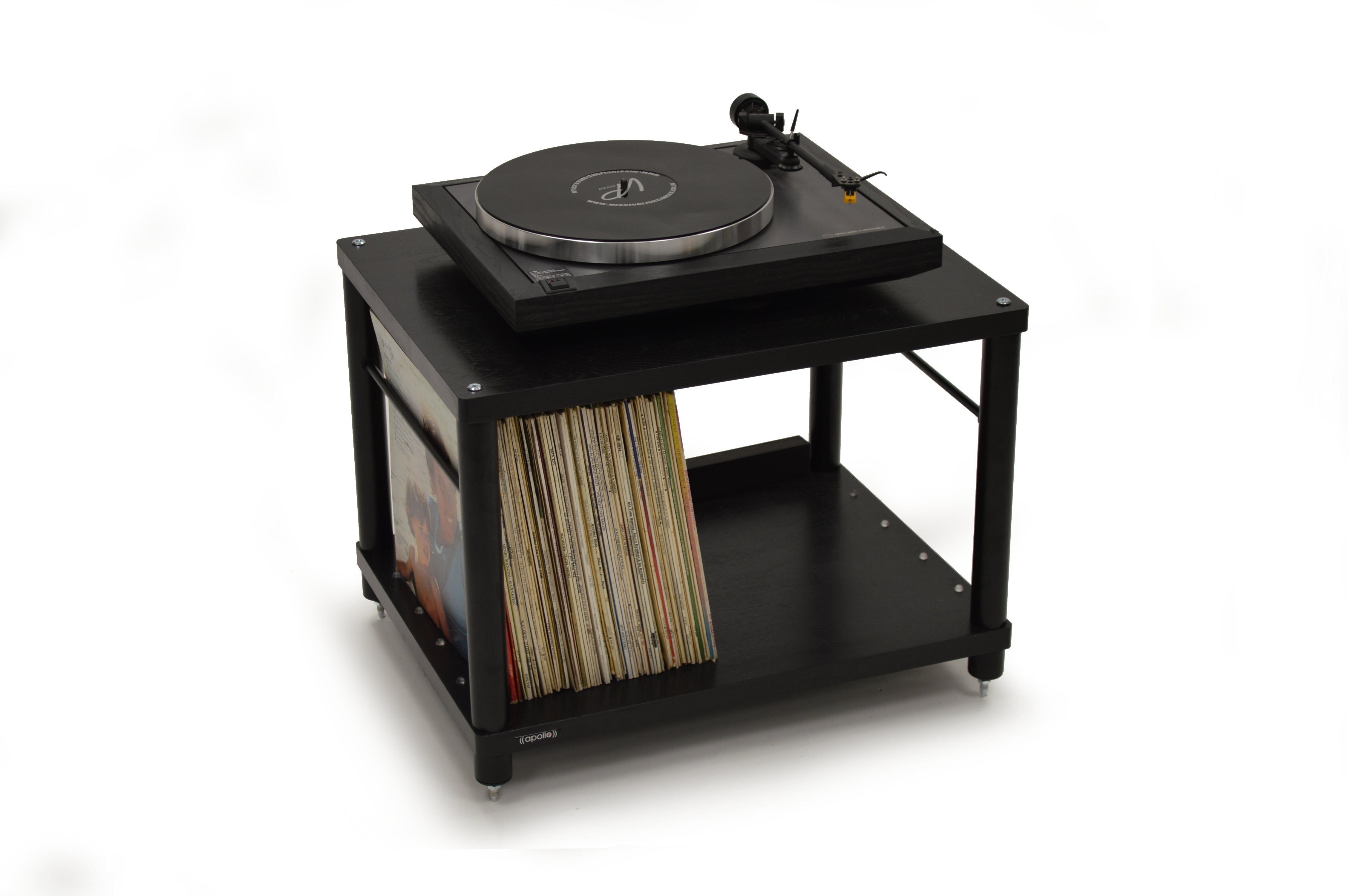 Apollo Storm 6 Two Shelf Vinyl Storage Module Premium Black Edition