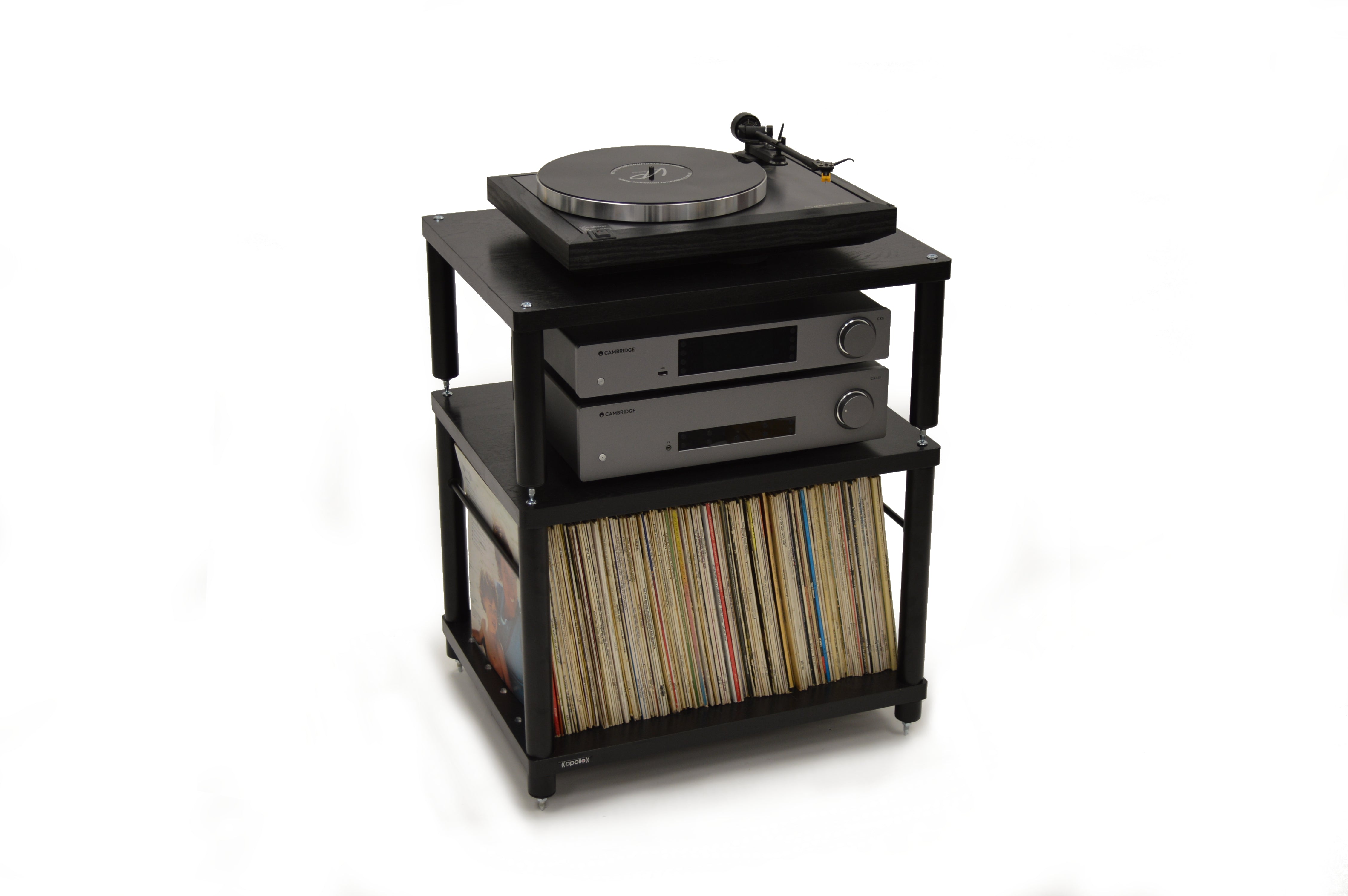Apollo Storm 6 Two Shelf Vinyl Storage Module Premium Black Edition